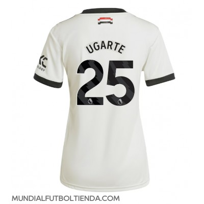 Camiseta Manchester United Manuel Ugarte #25 Tercera Equipación Replica 2024-25 para mujer mangas cortas Camiseta Manchester United Manuel Ugarte #25 Tercera Equipación Replica 2024-25 para mujer mangas cortas